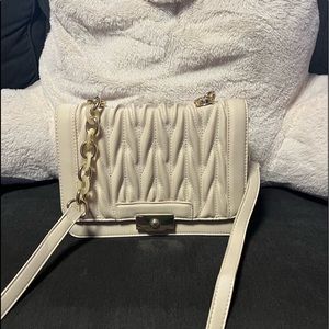 Justfab Cream Crossbody Bag